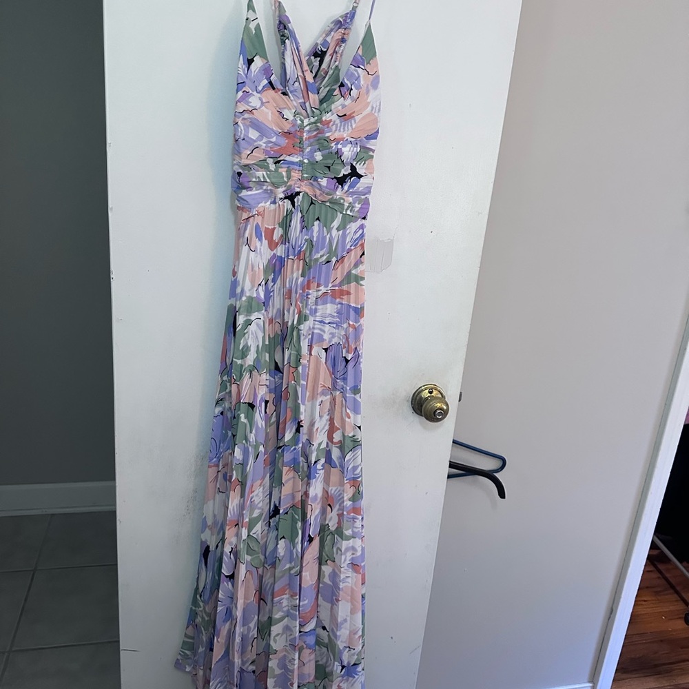 Astr Pastel Floral Maxi Dress